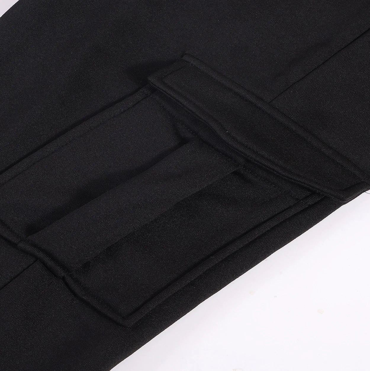 Mens Sweatpants Straight Fit Drawstring Multi-pocket Pants