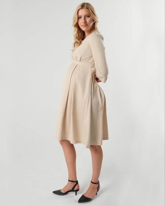 Sarah Empire Maternity & Nursing Dress in TENCEL (Regular & Petite)