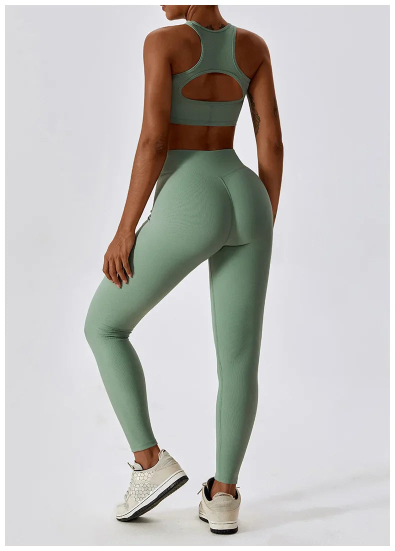 Women's 2Pcs Sports Workout Suit