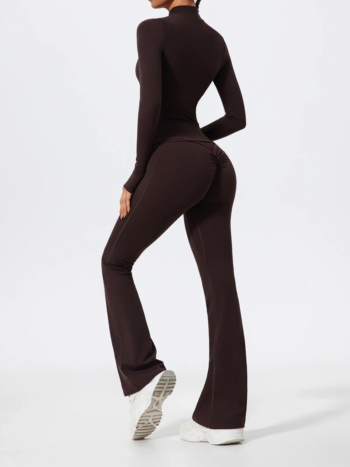 Women's Half Zipper Long Sleeve 2-Pc Activewear