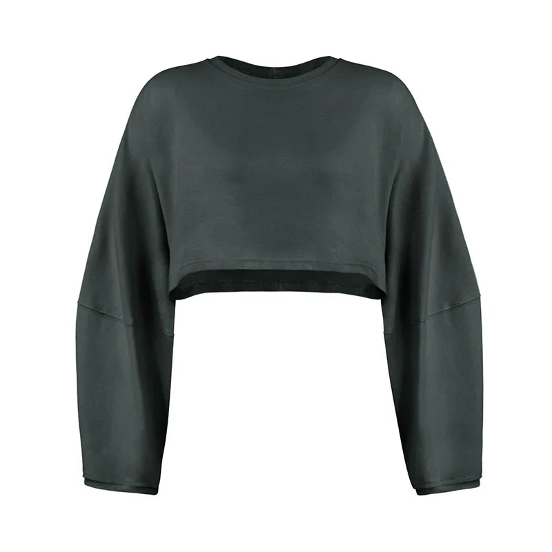 FlexiFit Women's Long Sleeve Sports Crop Top