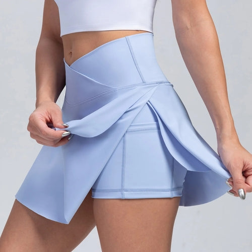 Women Pleated Tennis Skirt with Pockets