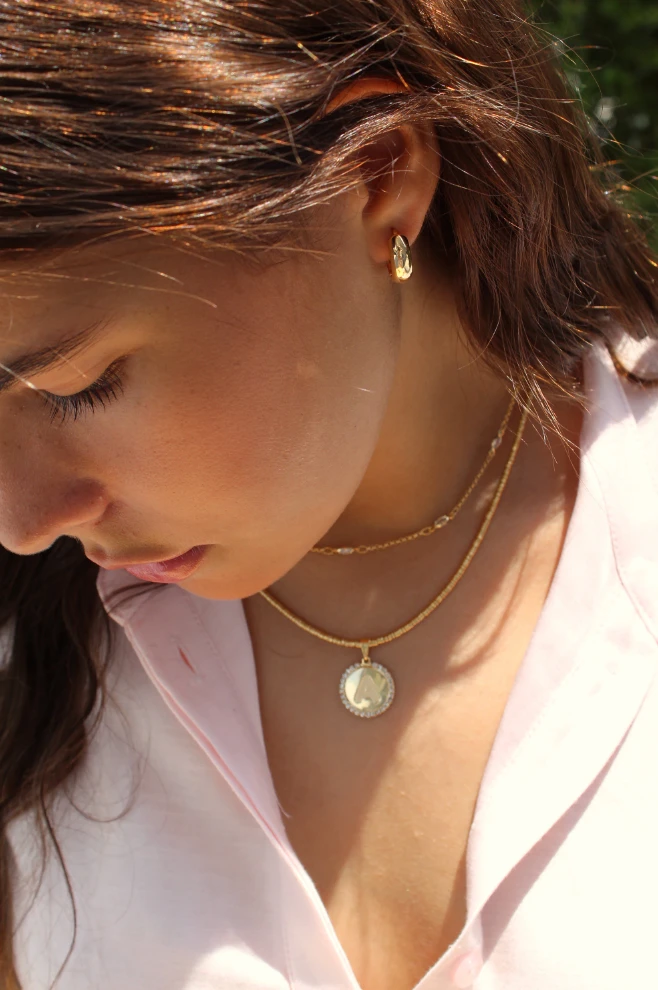 Tiny Plain Minimalistic and Simple Huggie Earrings by Views & Co