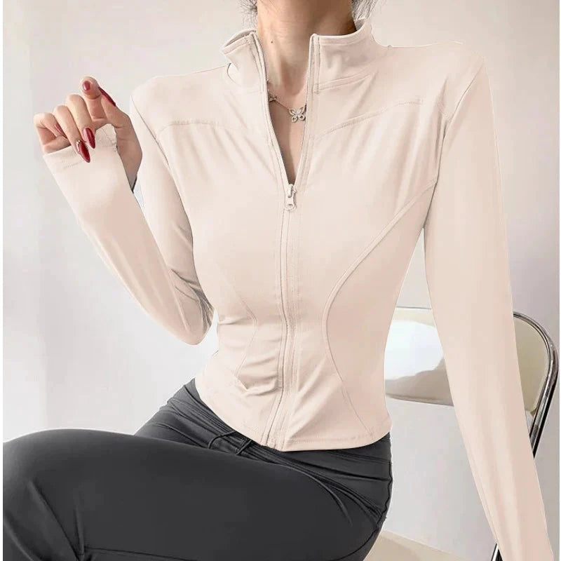 ActiveFlex Long Sleeve Yoga Jacket for Women by THRIXINE