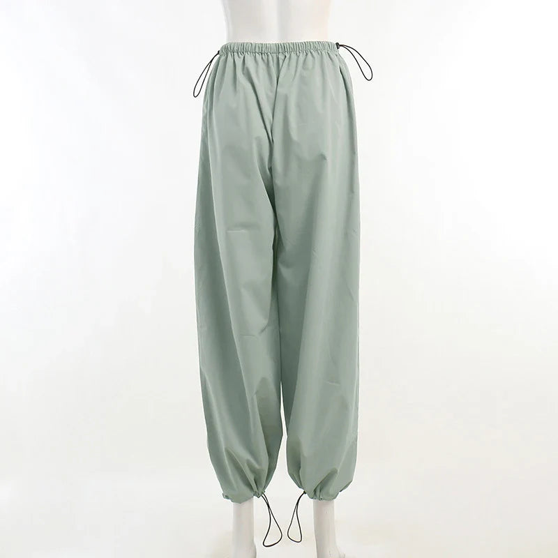 Y2K Vintage Wide-Leg Cargo Joggers for Women