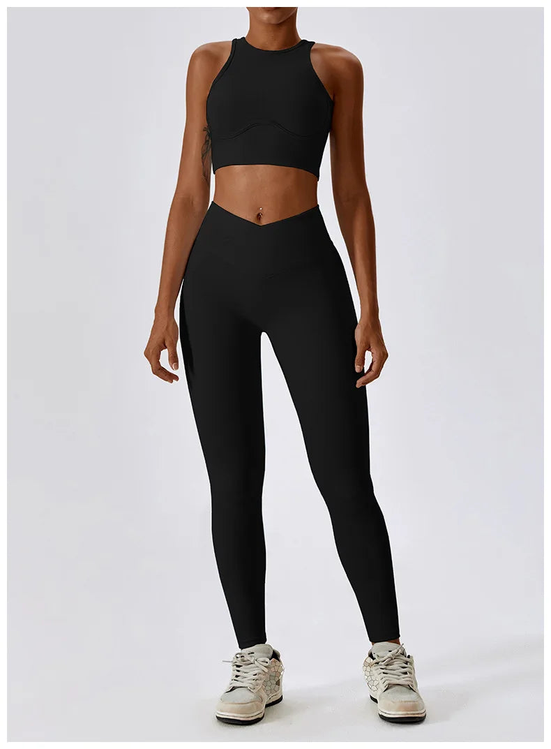 Women's 2Pcs Sports Workout Suit