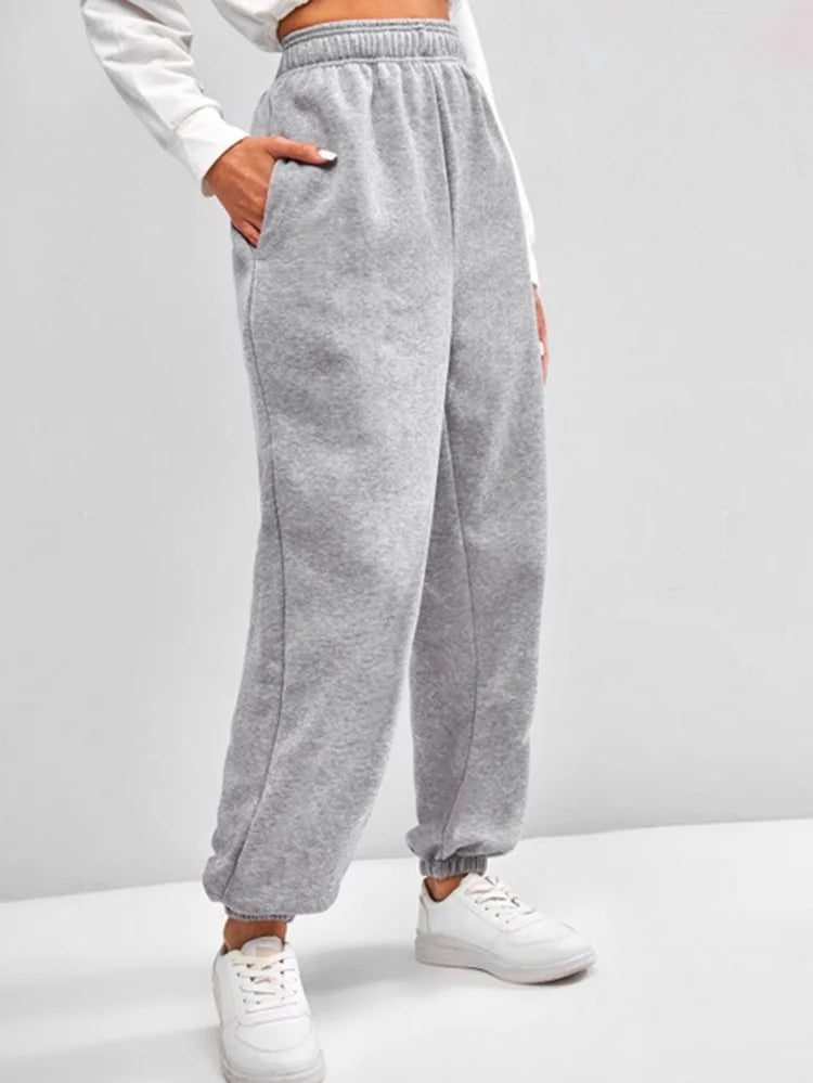 Cozy Chic High-Waisted Stretch Sweatpants