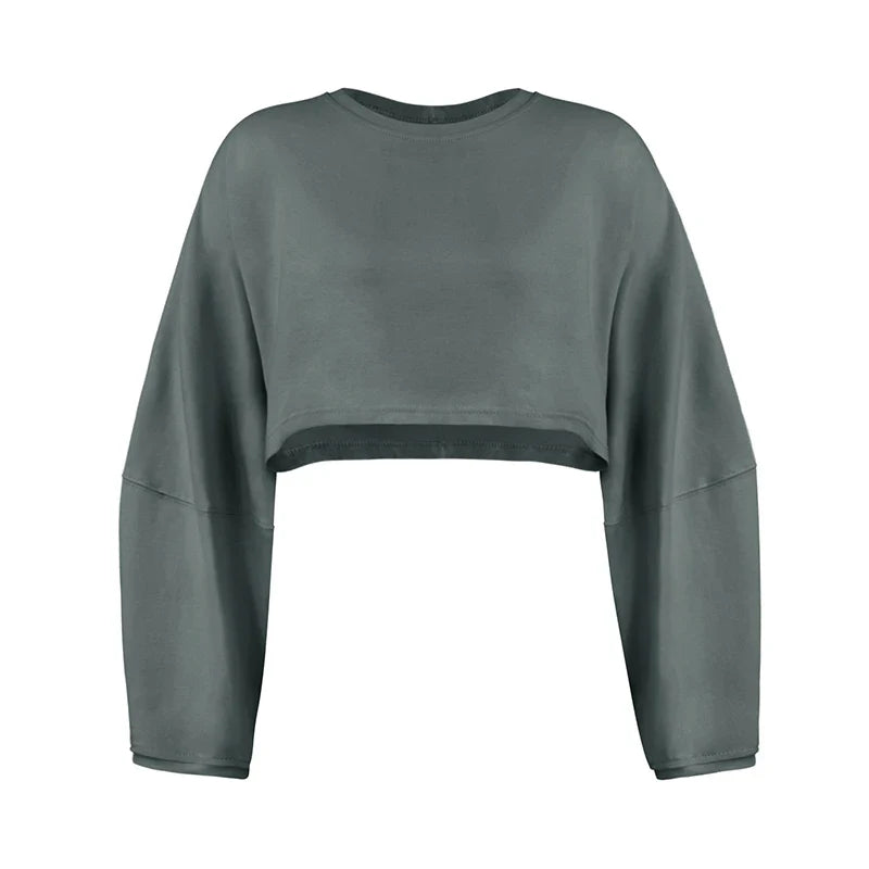 FlexiFit Women's Long Sleeve Sports Crop Top