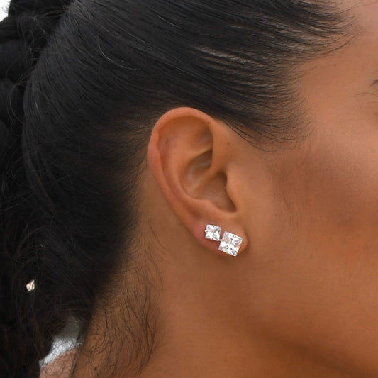 Princess Cut Stud by Views & Co