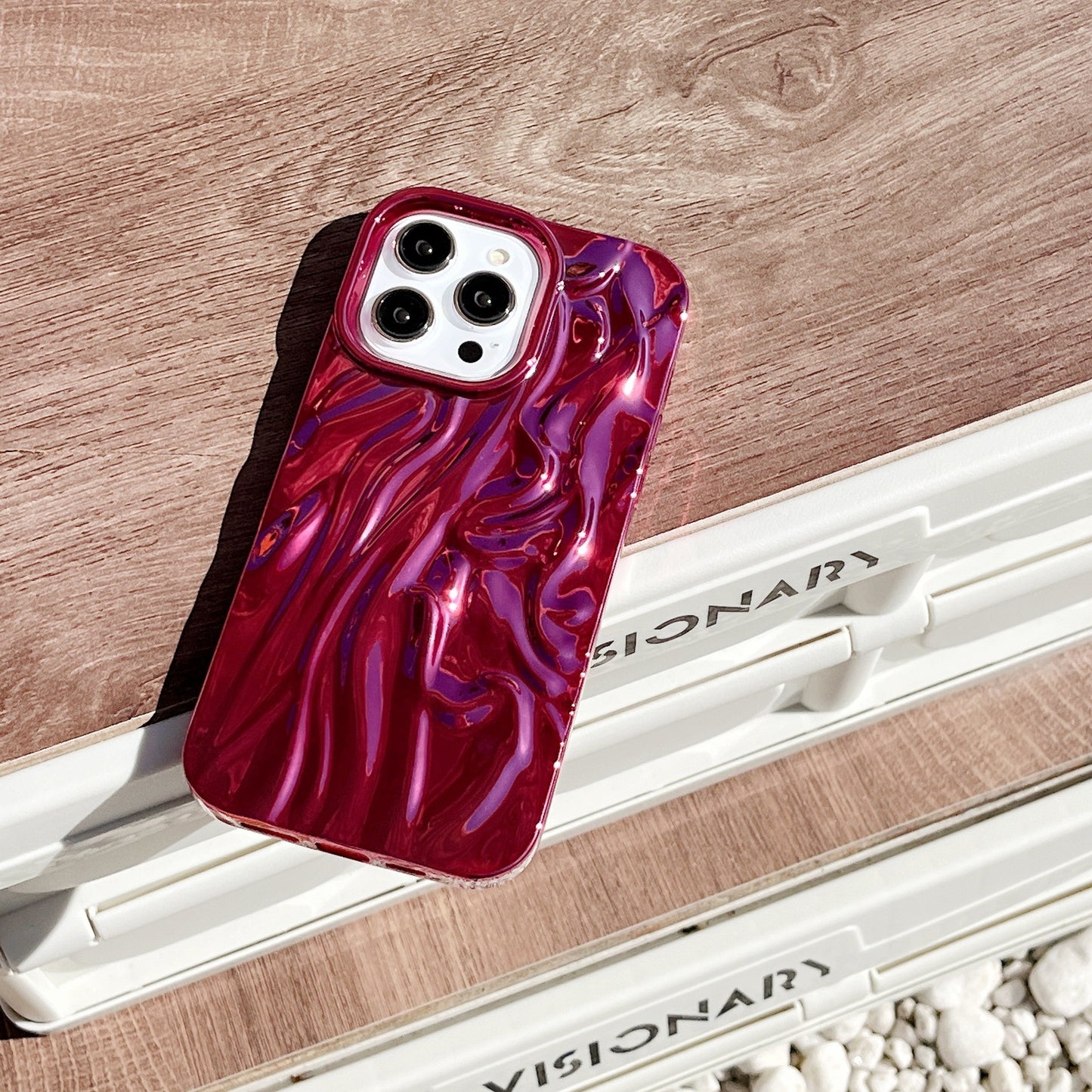 Three-dimensional Pleated Pattern Soft Phone Case