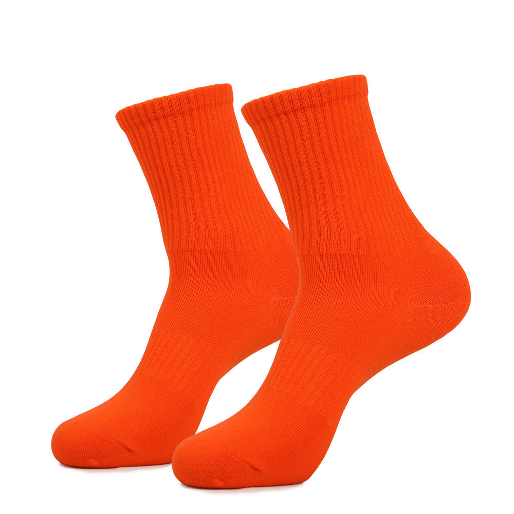 Men's Mid-calf Combed Cotton Athletic Sweat-absorbent Breathable High-pass Non-stuffy Socks