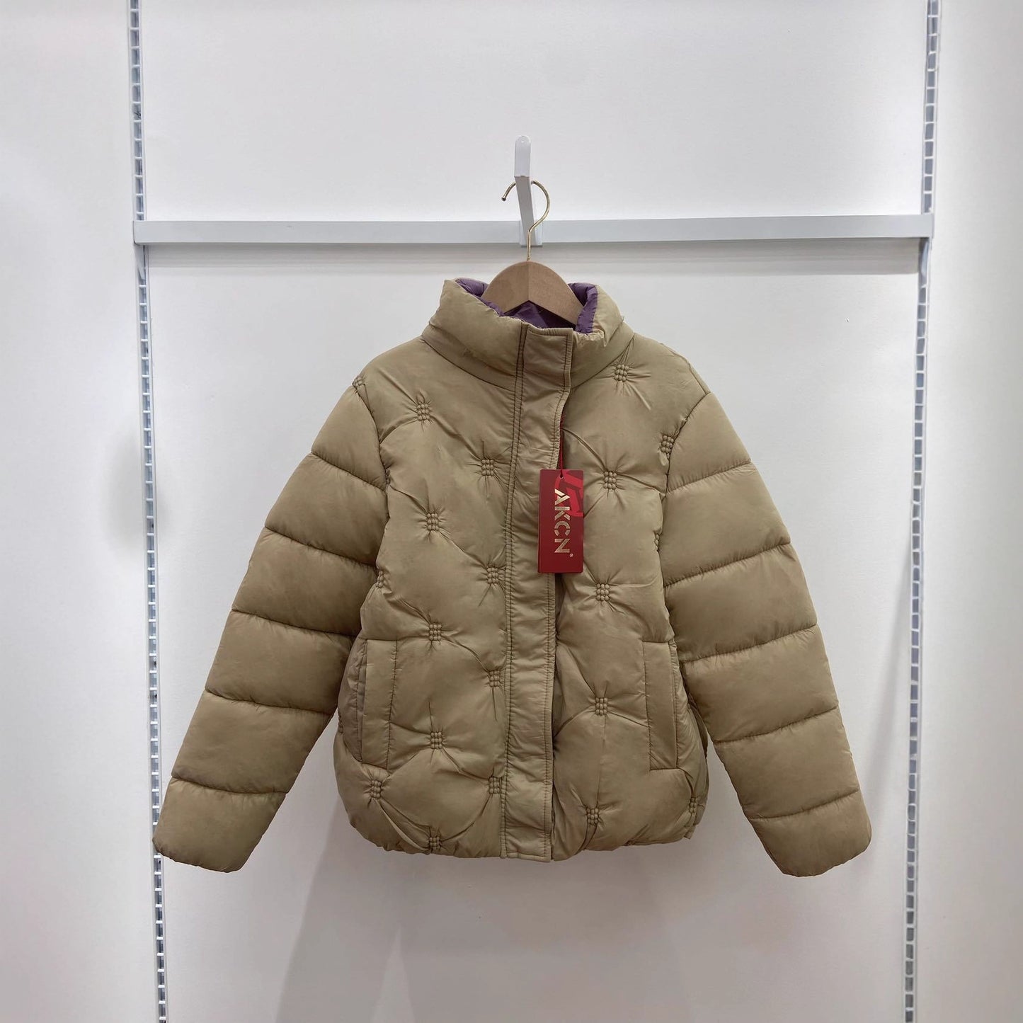 Plus Size Down Cotton Embroidered Warm Coat