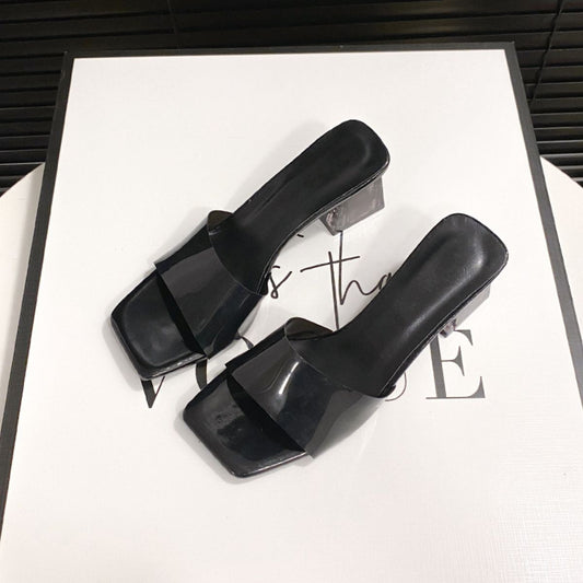 Strut & Shine Open Toe Block Heel Sandals