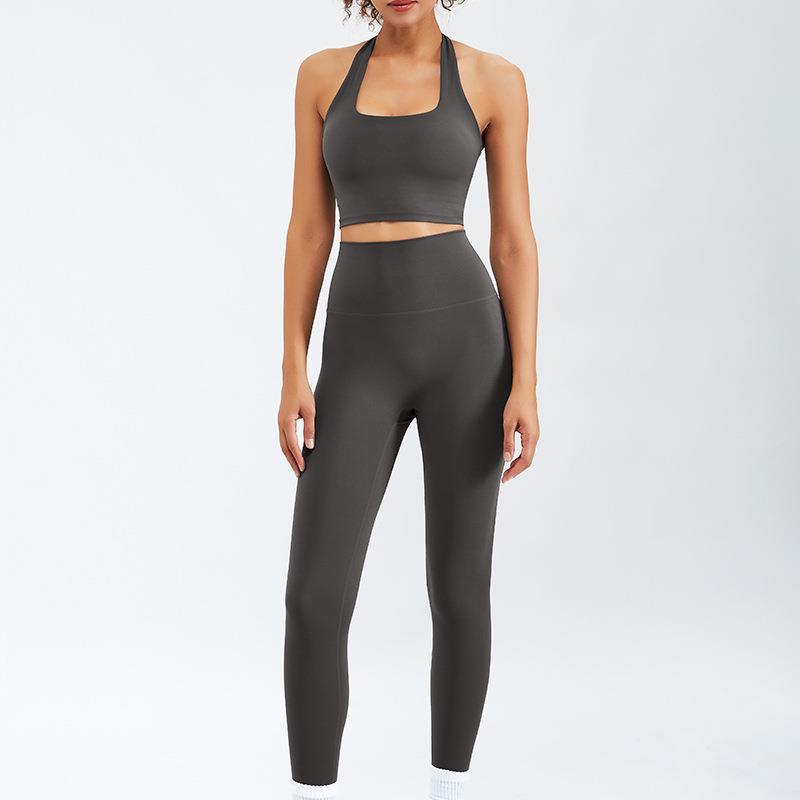 Nude Feel Yoga Long-sleeve Zipper Workout Clothes Suit