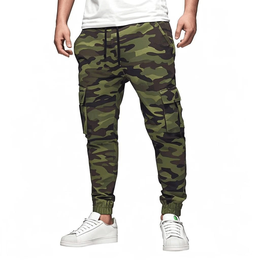 Men's Multi-pocket Drawstring Leisure Pants