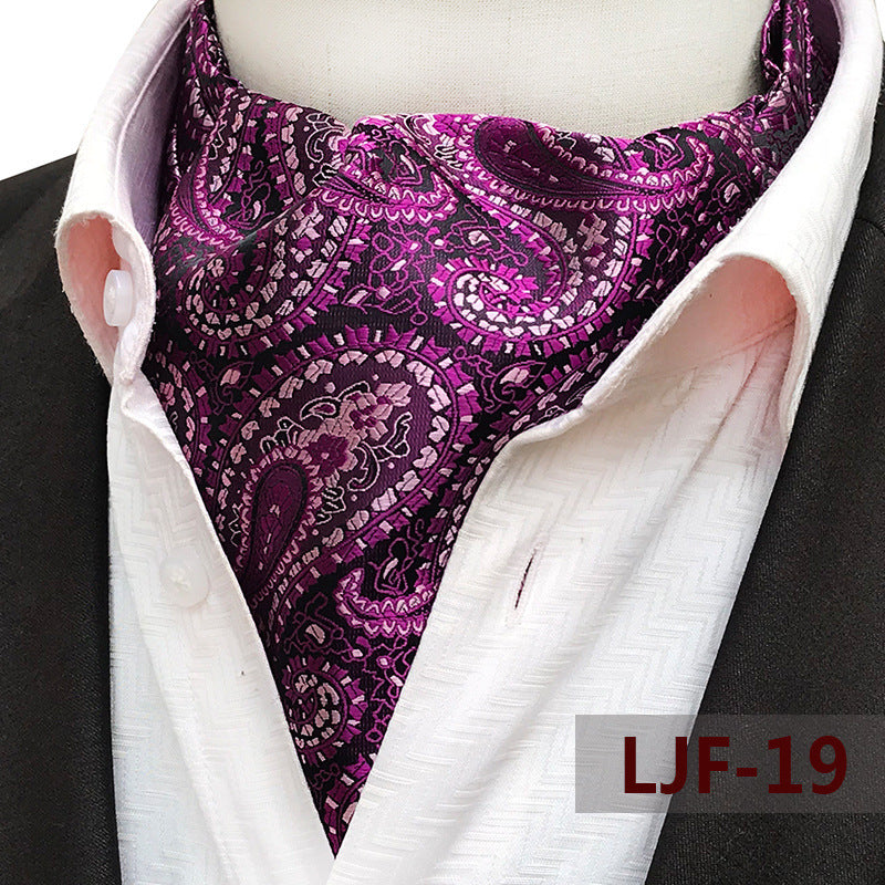 Men's Jacquard Polyester Scarf