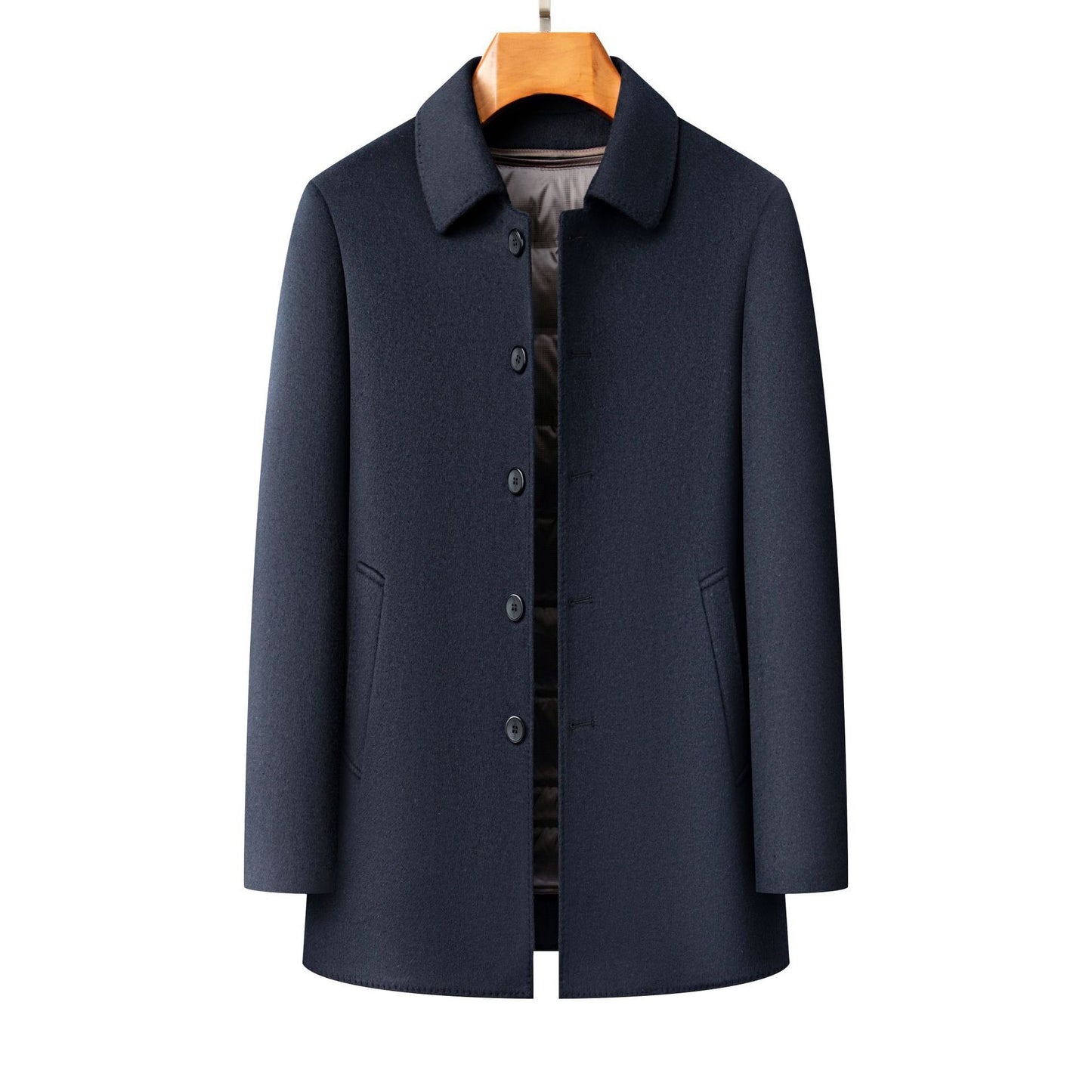 Men's Lapel Double-sided Woolen Coat