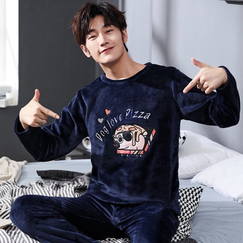 Men's Pajamas Thick Fleece Pajamas