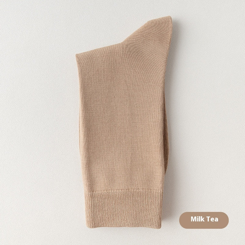 Men's Mid-calf Pure Cotton Business Socks