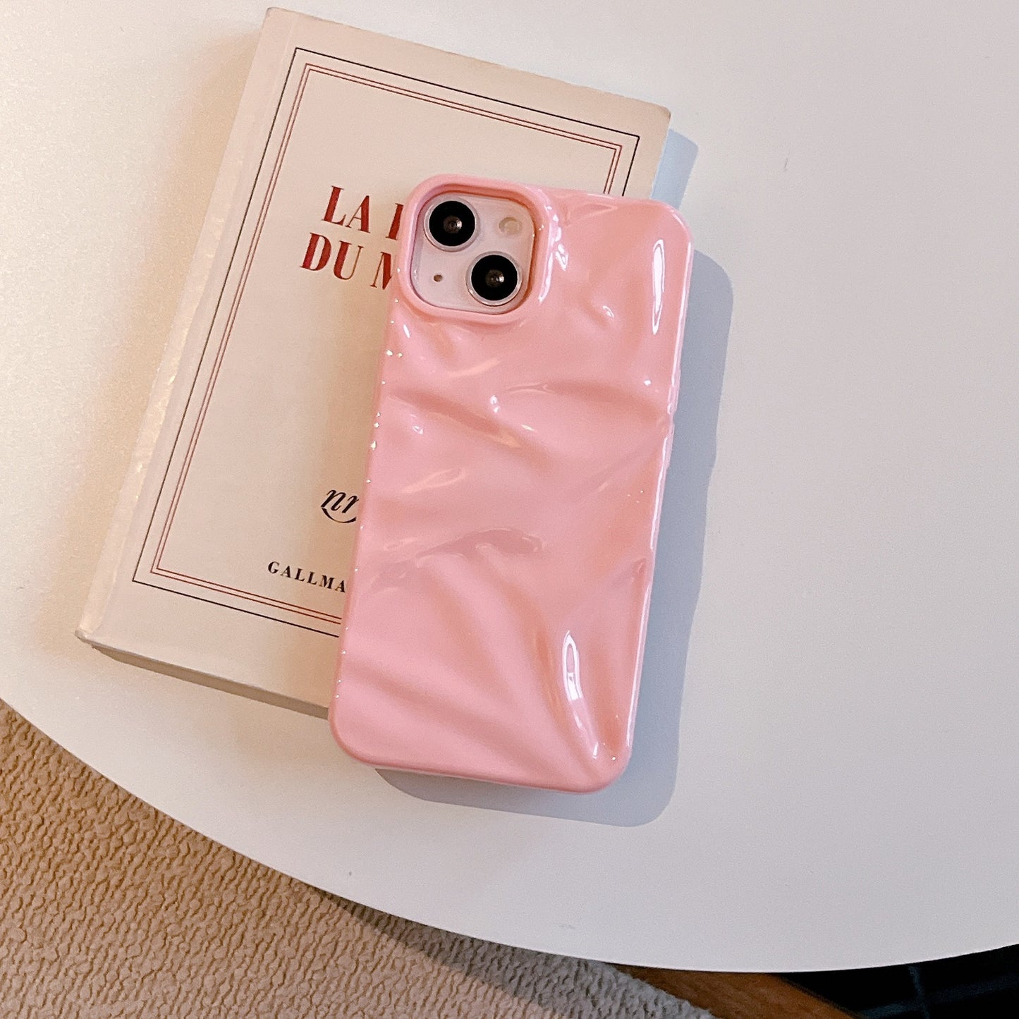 Electroplating Three-dimensional Pleated Phone Case