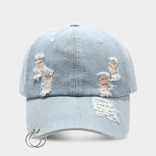 Men's Retro Street Peaked Baseball Hat by GJG Denim