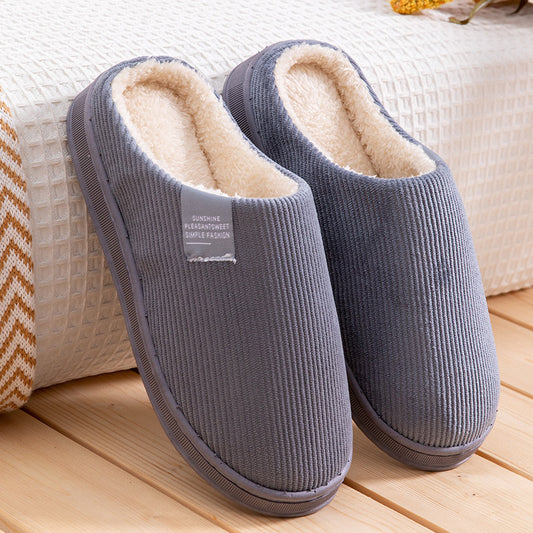 Men's Vertical Strips Indoor Slippers