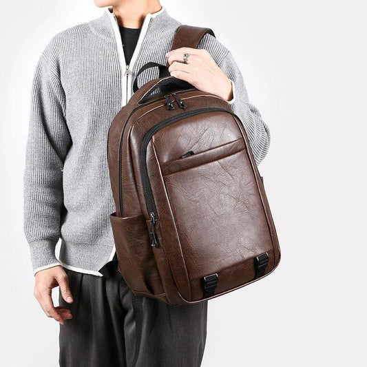 Men's Large Capacity Leisure Backpack by GJG Denim