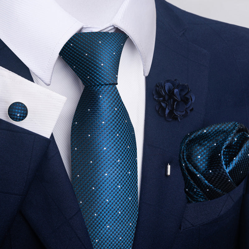Men's Tie and Pocket Square Combo