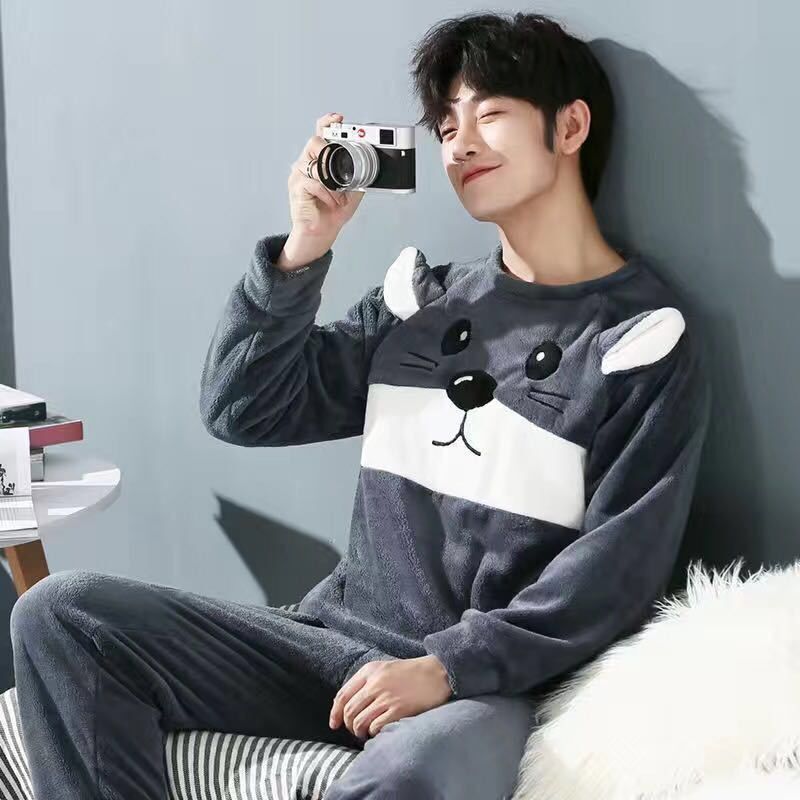 Men's Pajamas Thick Fleece Pajamas