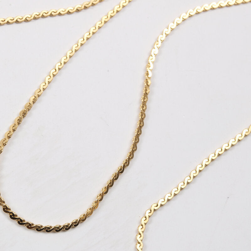 Titanium Steel Gold Plated Necklace Anklet Bracelets set