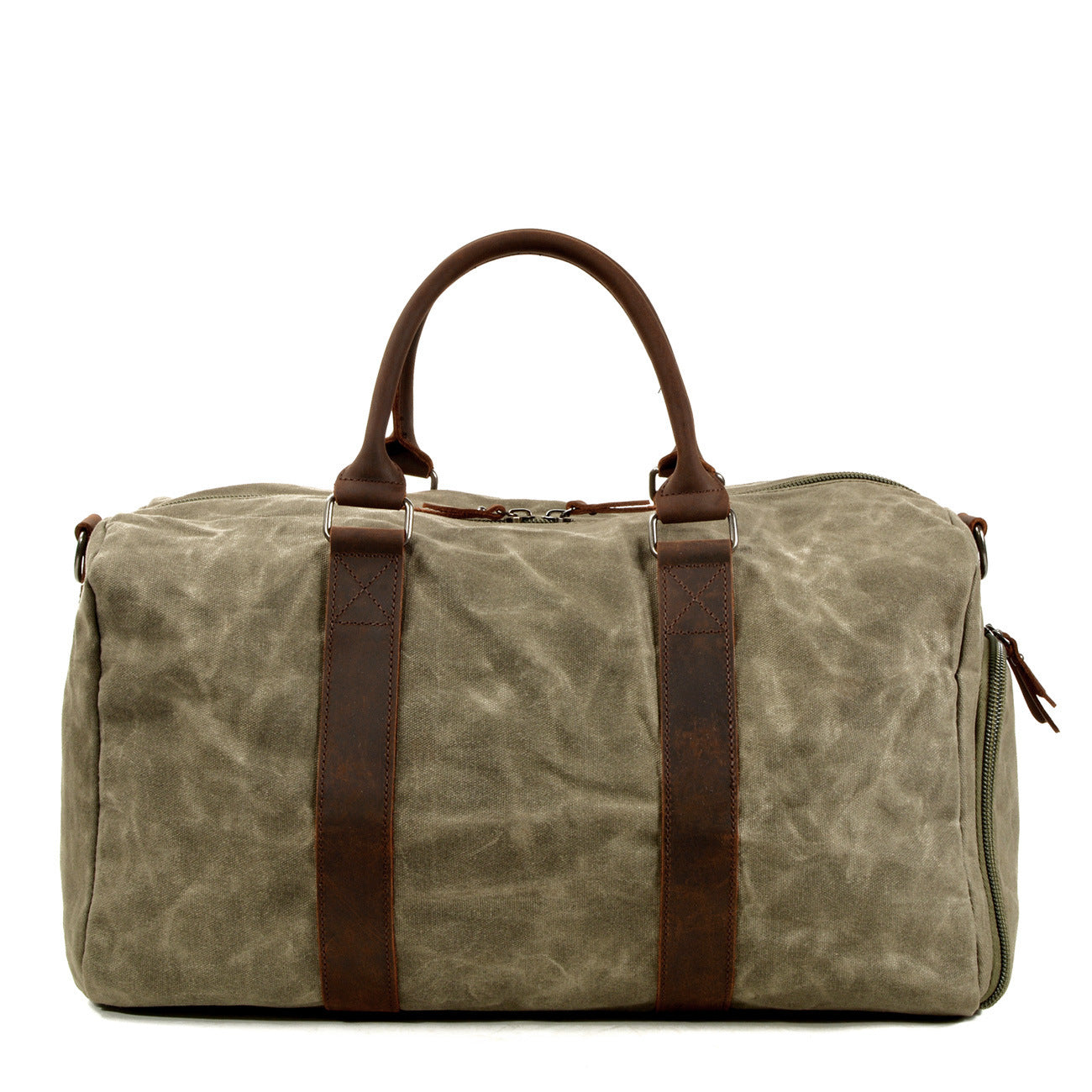 Men's One-shoulder Portable Dry Wet Separation Large Capacity Canvas Luggage Travel Bag