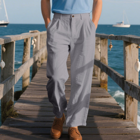 Men's Loose Straight Business Pants