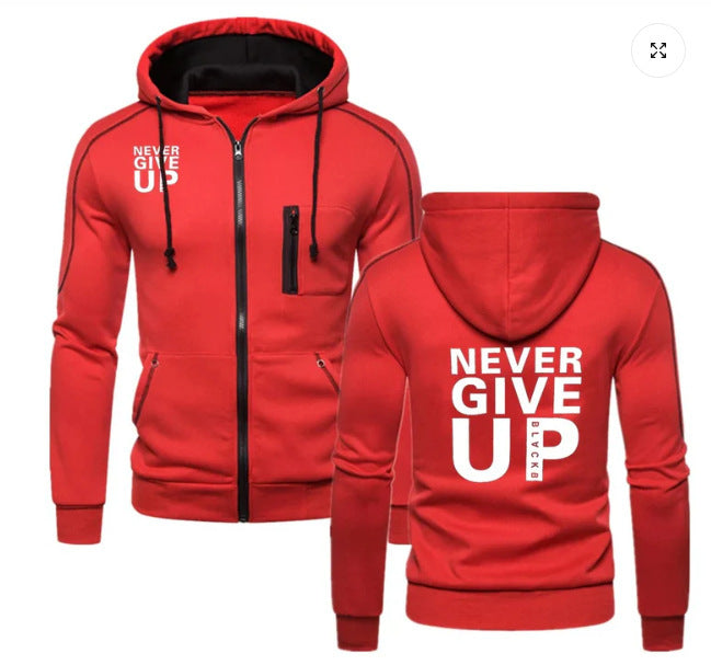 Men's "Never Give Up" Hoodies