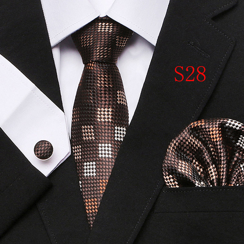 Men's Paisley Series Ties Three-piece Set