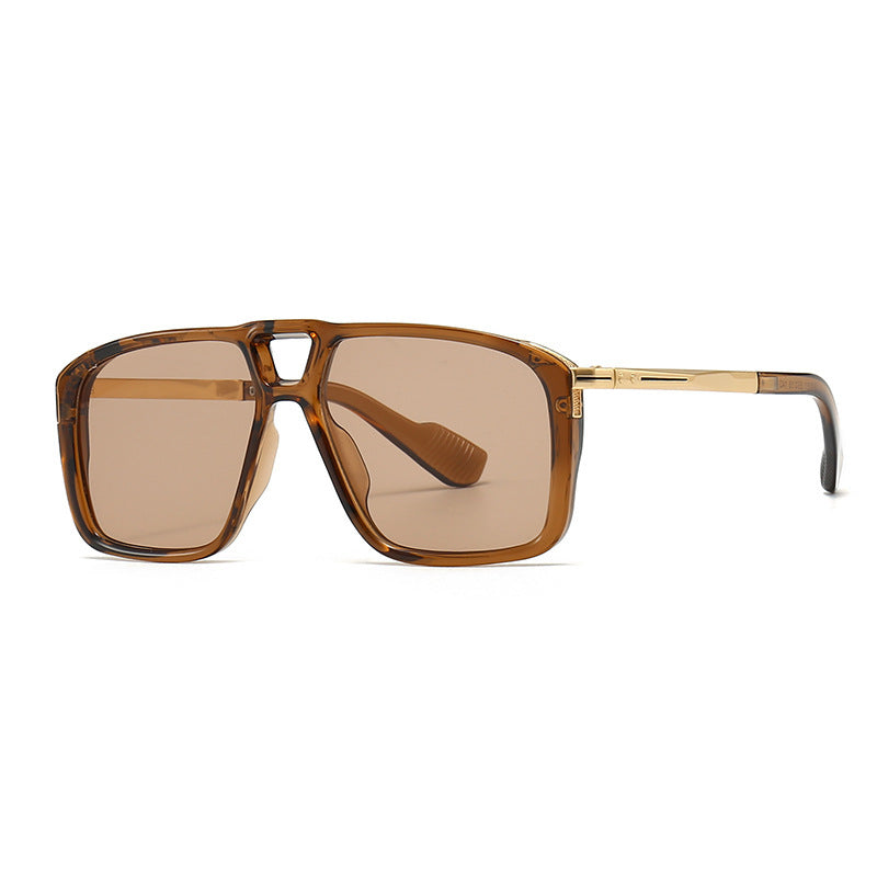 Men's Retro Double Square Sunglasses