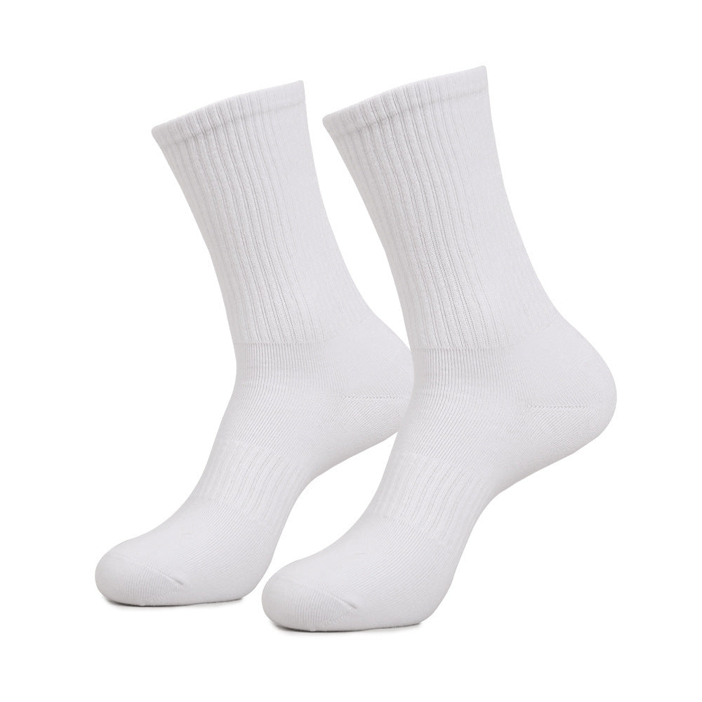 Men's Mid-calf Combed Cotton Athletic Sweat-absorbent Breathable High-pass Non-stuffy Socks