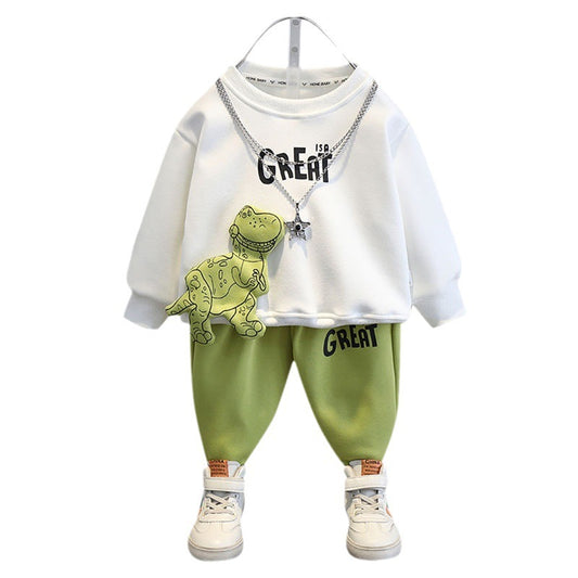 Boys Sweater Suit Clothes Fashionable Children