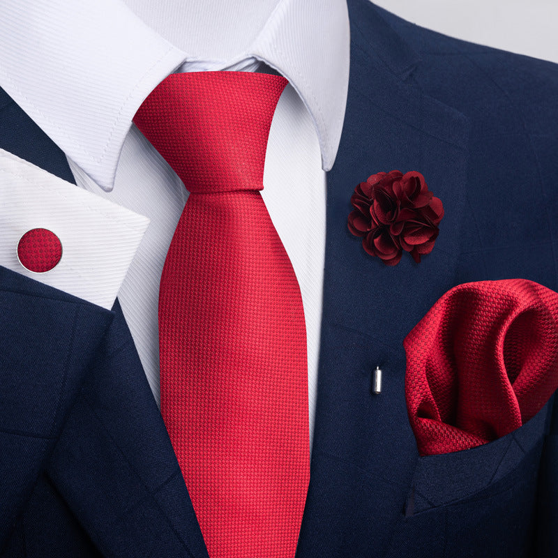 Men's Tie and Pocket Square Combo