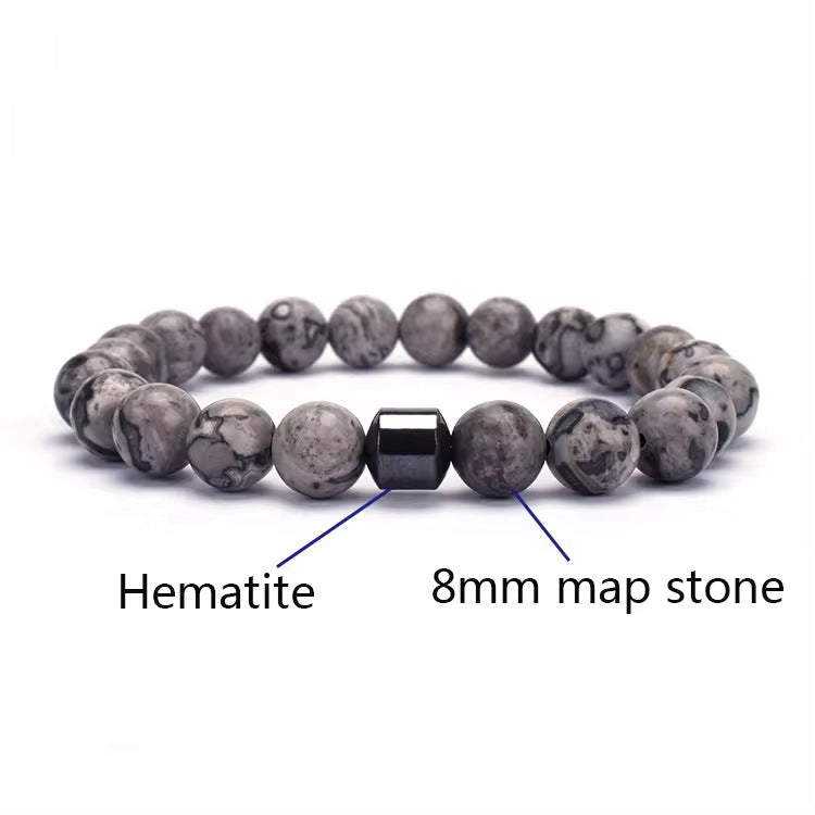 Men's Natural Gemstone Bracelet Vintage