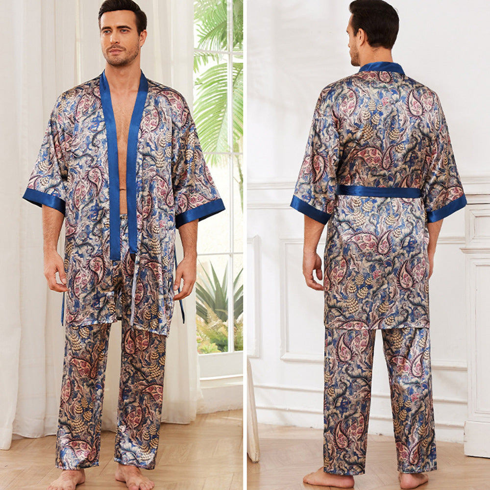 Men's Long Sleeve Pajamas Set