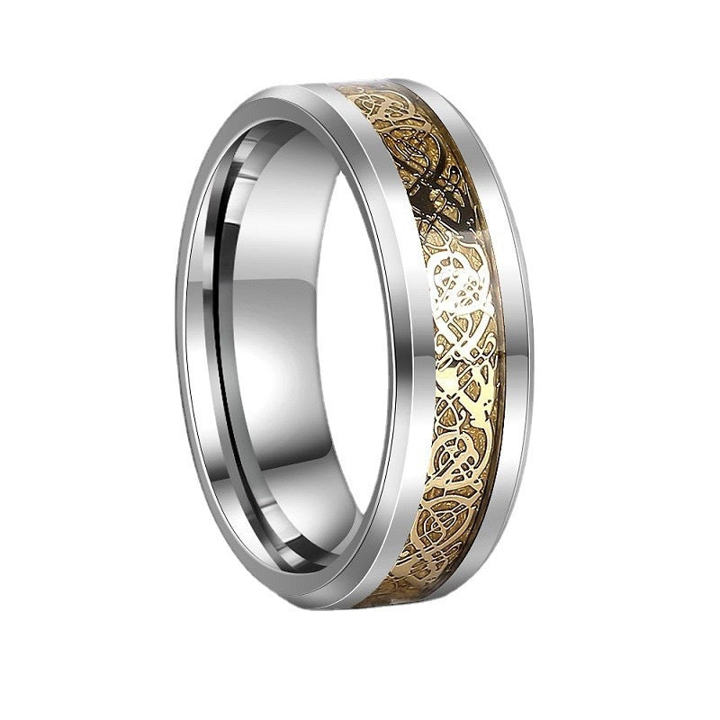 Personalized Men's High Sense Tungsten Ring