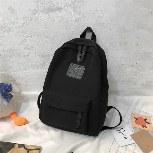 Men's Solid Backpack Large Capacity