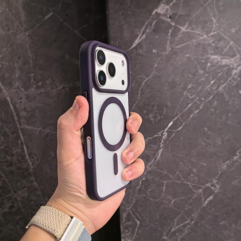 Non-yellow Phone Case Transparent Magnetic Ultra-thin Drop-resistant Protective Cover