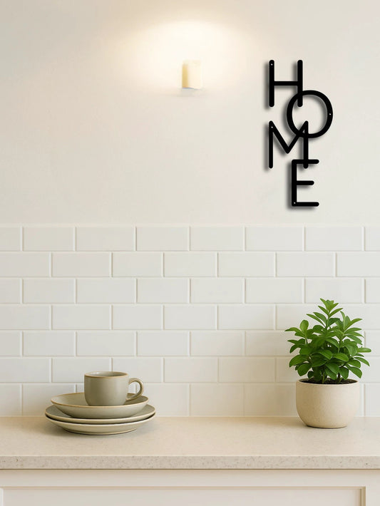 "HOME" Metal Wall Decor by GJG Denim