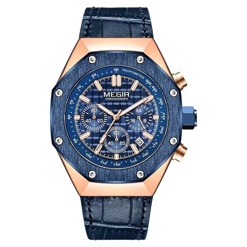 Men's Multifunctional Waterproof Quartz Watch