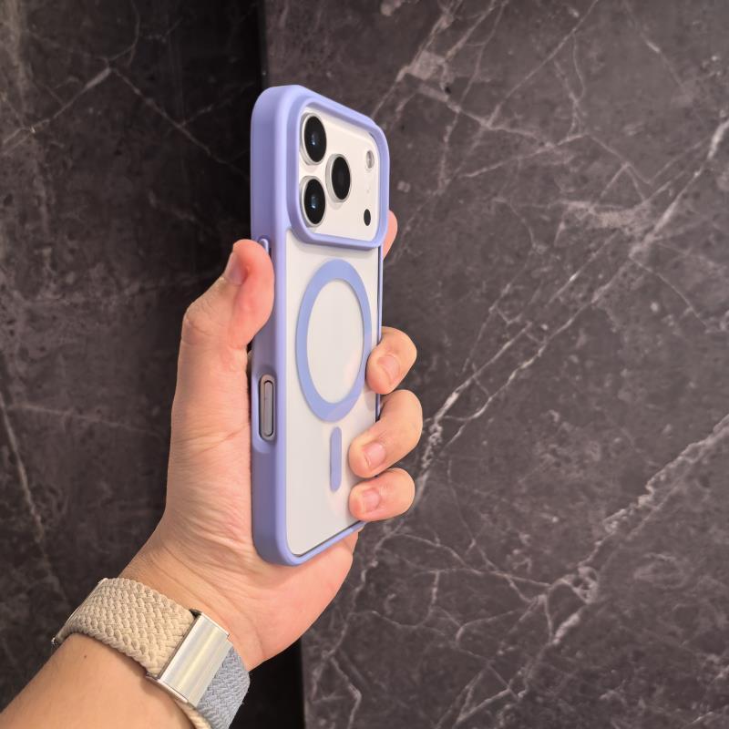 Non-yellow Phone Case Transparent Magnetic Ultra-thin Drop-resistant Protective Cover