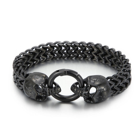 Trendy Single-layer Titanium Steel Bracelet For Men
