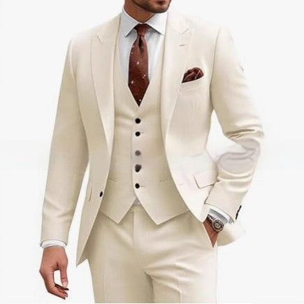 Men's Casual Business/Wedding Three-piece Suit