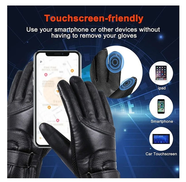 Men's Electric USB Heated Winter Warming Windproof Gloves