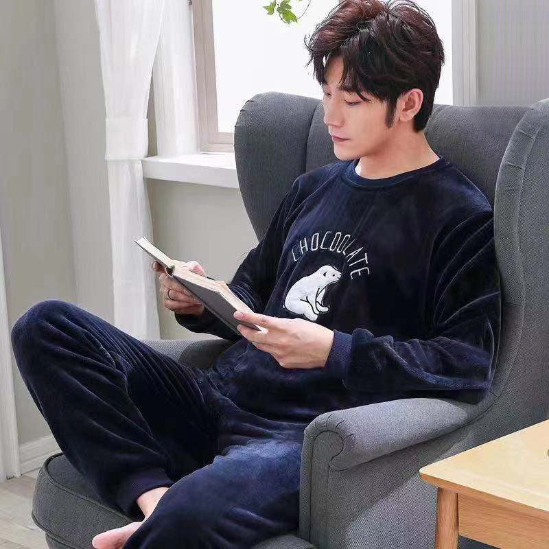 Men's Pajamas Thick Fleece Pajamas